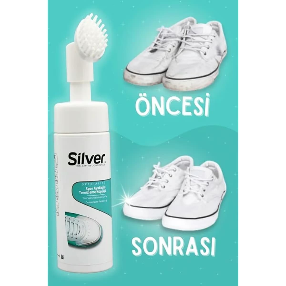 Silver Fırçalı Temizleme Köpüğü 150 ml 2