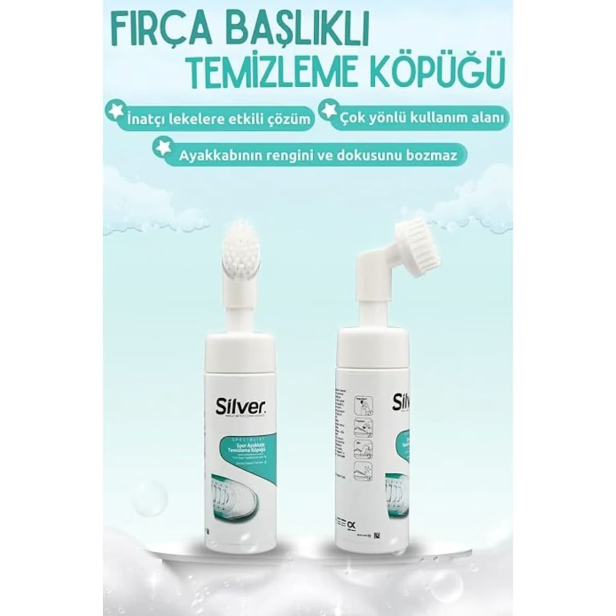 Silver Fırçalı Temizleme Köpüğü 150 ml 3