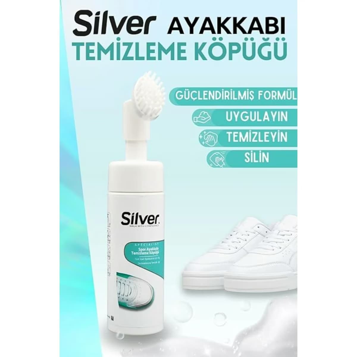 Silver Fırçalı Temizleme Köpüğü 150 ml 4