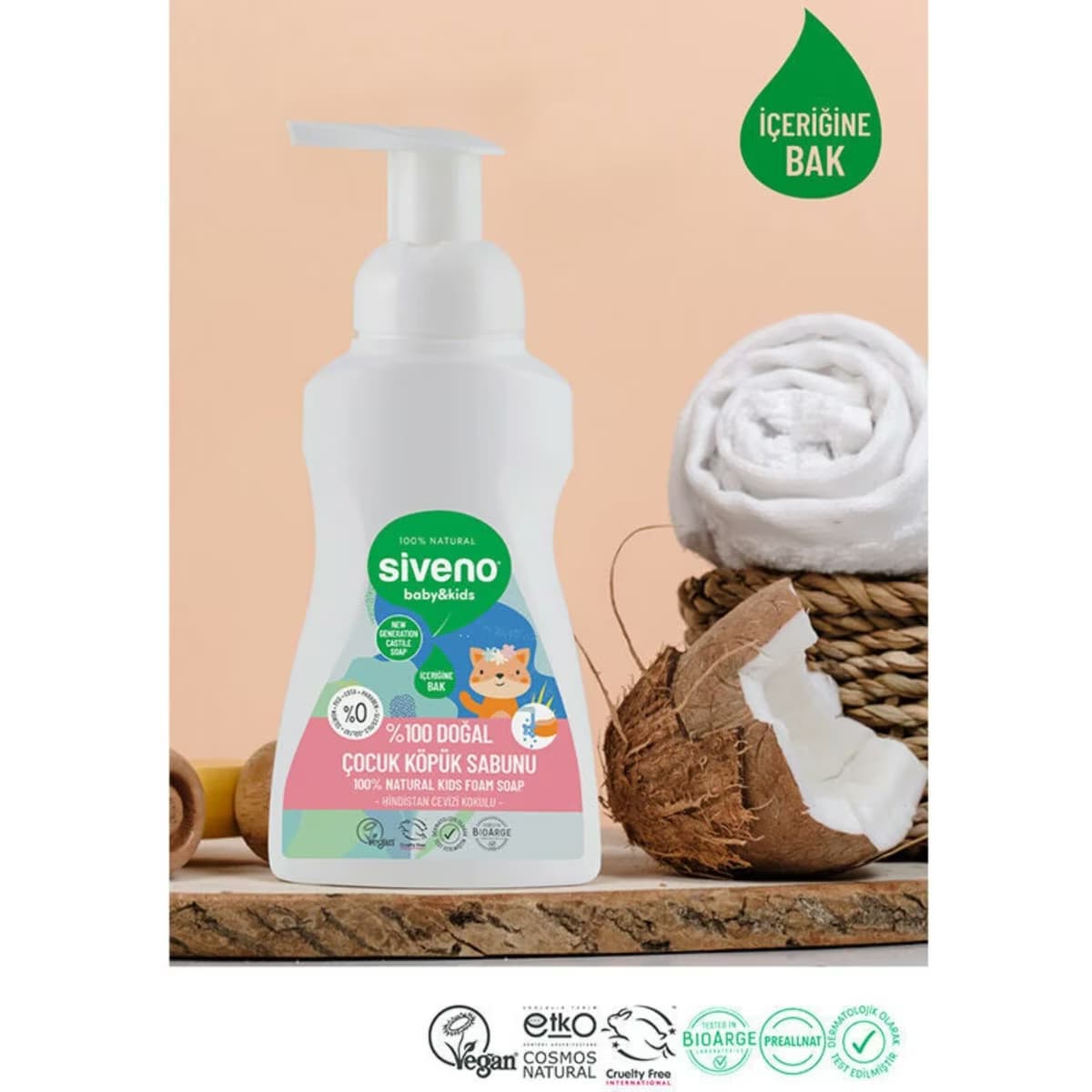 Siveno Doğal Çocuk Köpük Sabunu 250 ml 5