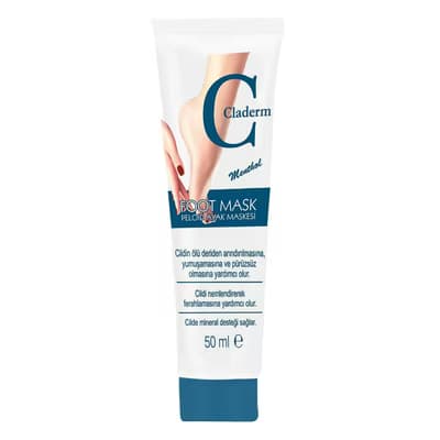 Claderm Tüp Ayak Maskesi Kil 50 ml