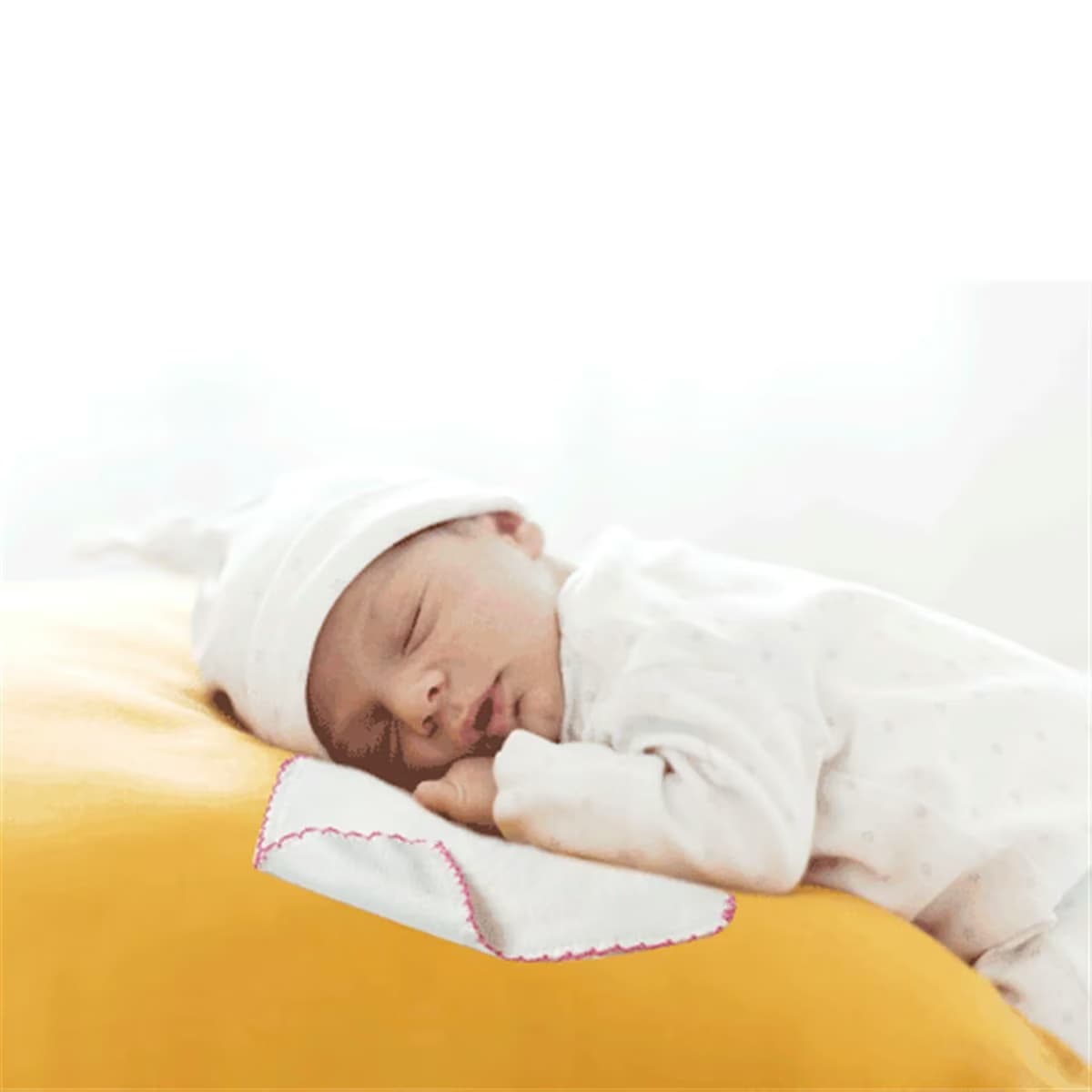 Babyjem Penye Ağız Bezi Beyaz 20x20 cm 10lu 3