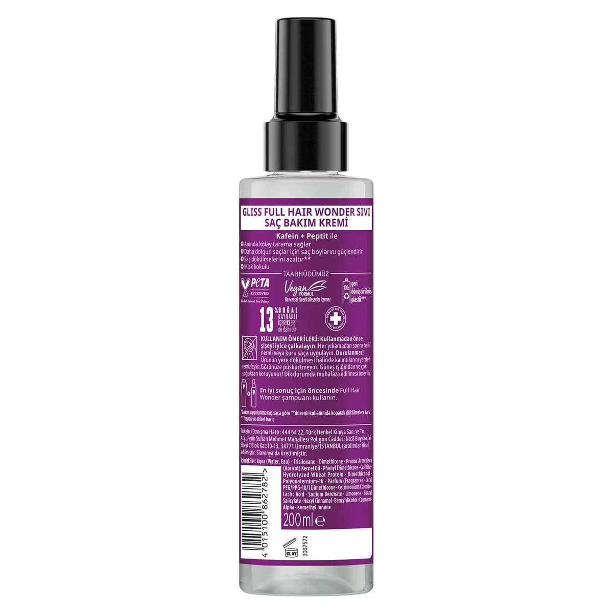 Gliss Full Hair Wonder Sıvı Saç Kremi 200 ml 2