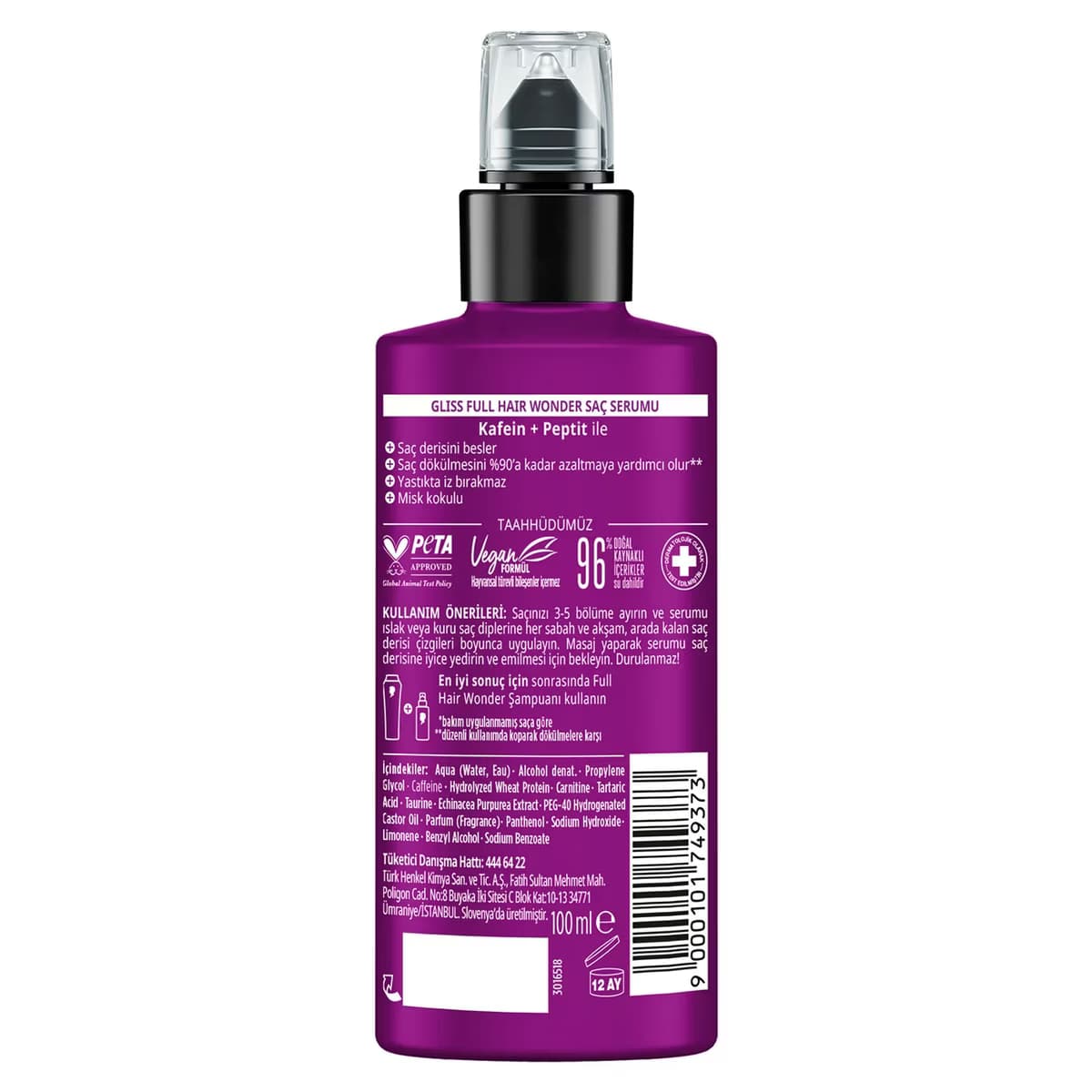 Gliss Full Hair Wonder Saç Serumu 100 ml 2