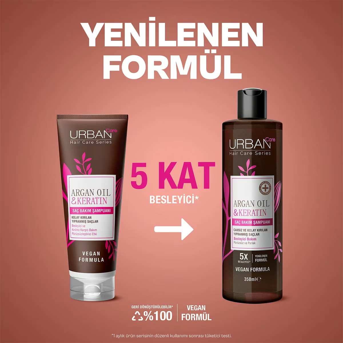 Urban Care Şampuan Argan Yağı & Keratin 350 ml 3