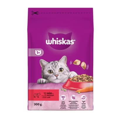 Whiskas Kuru Kedi Maması Sığırlı 300 gr