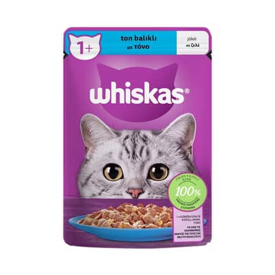Whiskas Yaş Kedi Maması Poşet Ton Balıklı 85 gr