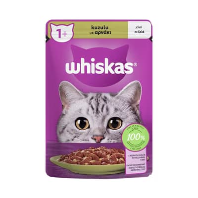 Whiskas Yaş Kedi Maması Poşet Kuzulu 85 gr