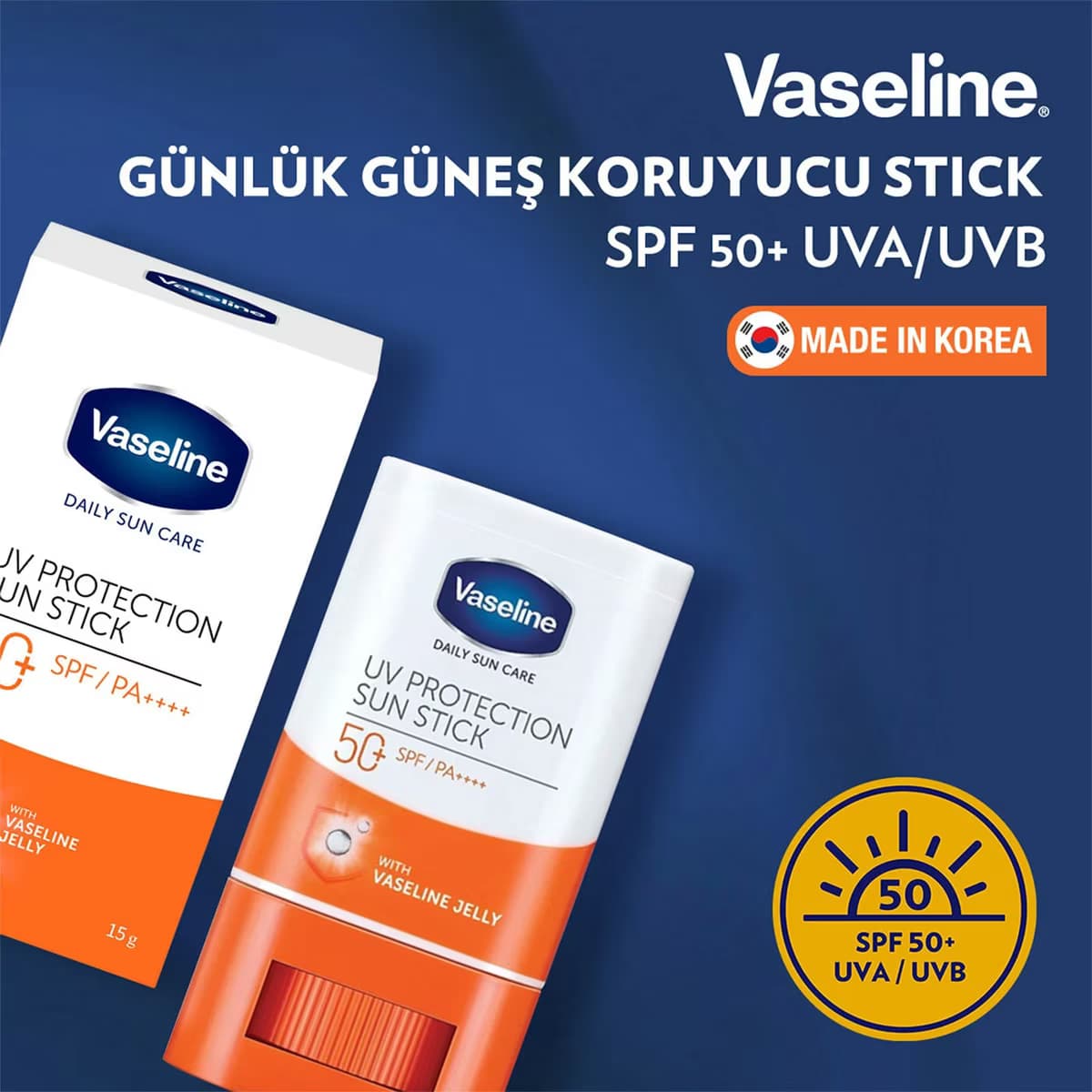 Vaseline Güneş Koruyucu Stick SPF 50+ 15 gr 3