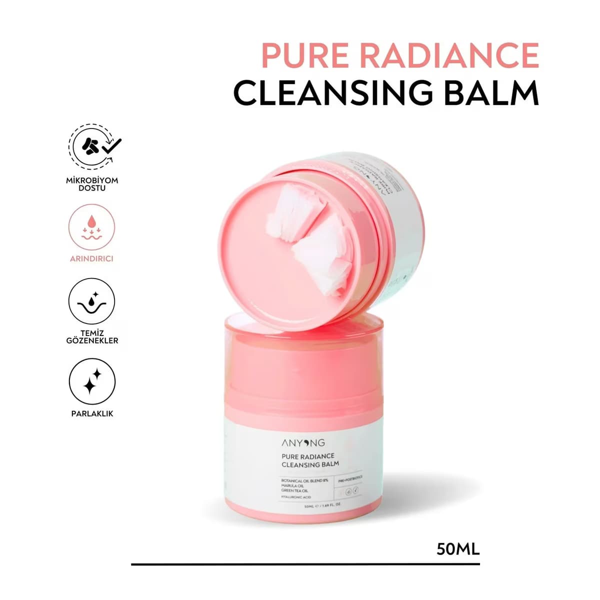 Anyong Temizleme Balmı Doğal Işıltılı 50 ml 2