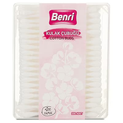 Benri Kulak Temizleme Çubuğu 200 Adet - Gratis