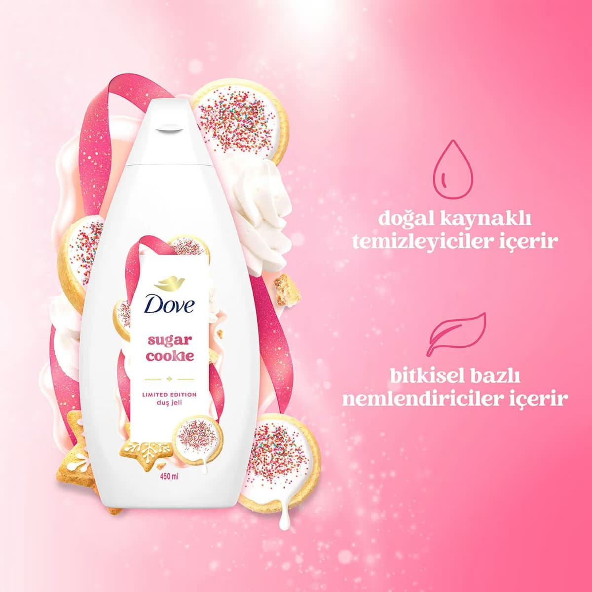 Dove Duş Jeli Sugar Cookie 450 ml 4