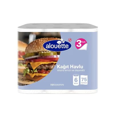 Alouette Kağıt Havlu 6'lı 3 Katlı