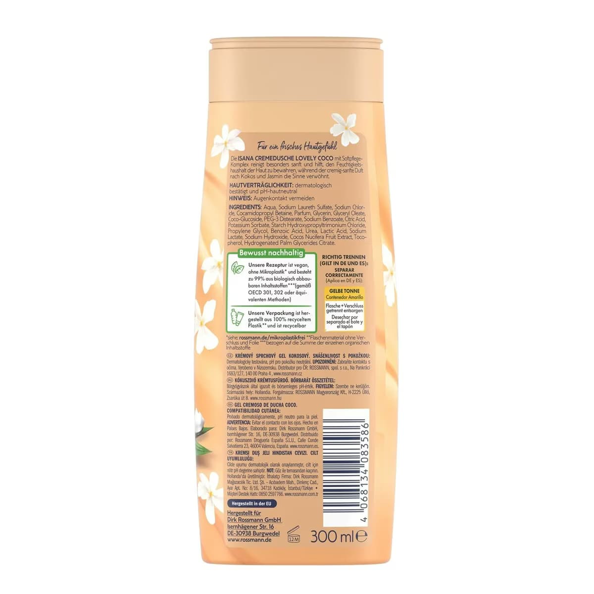 Isana Duş Jeli Lovely Coco Kremsi 300 ml 2