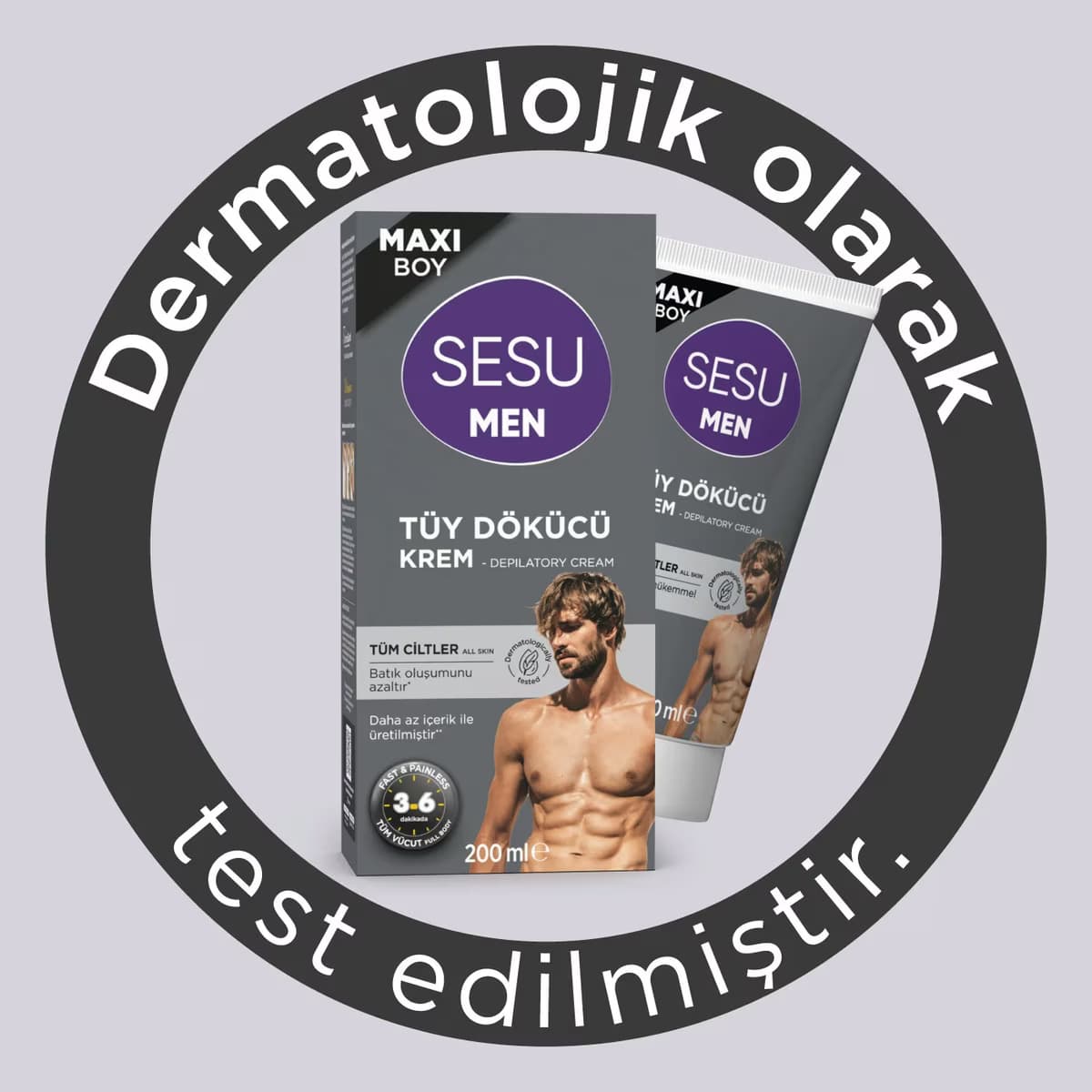 Sesu Tüy Dökücü Krem for Men 200 ml 2