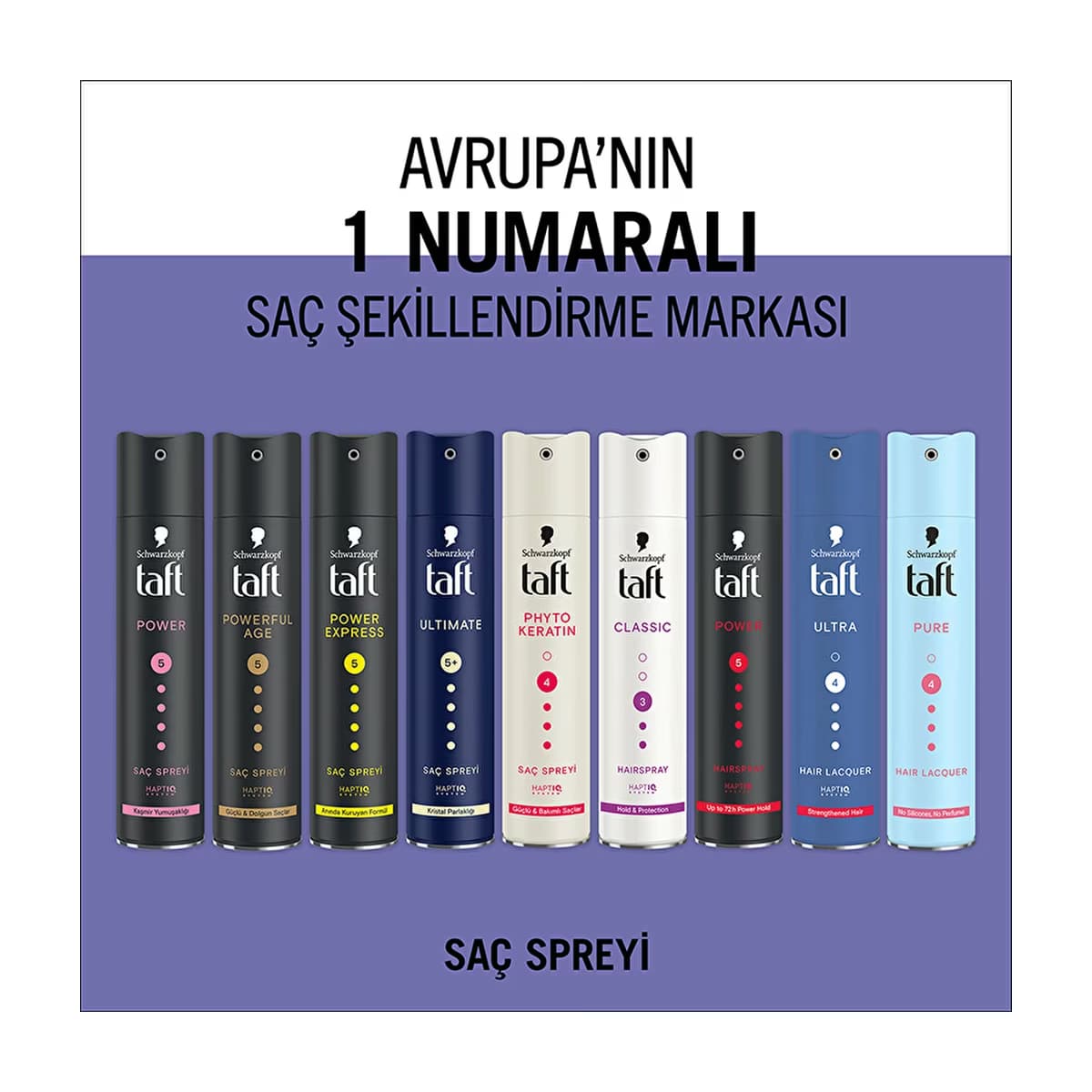 Taft Ultimate Saç Spreyi 250 ml - Gratis 4