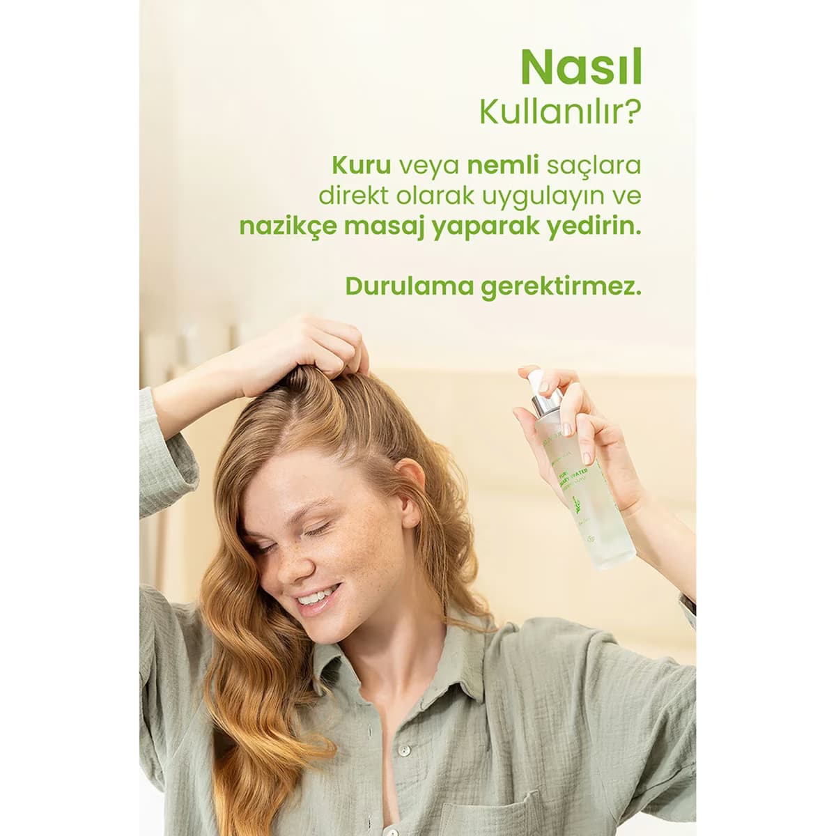 Bade Natural Saç Toniği Biberiye Suyu 100 ml 4