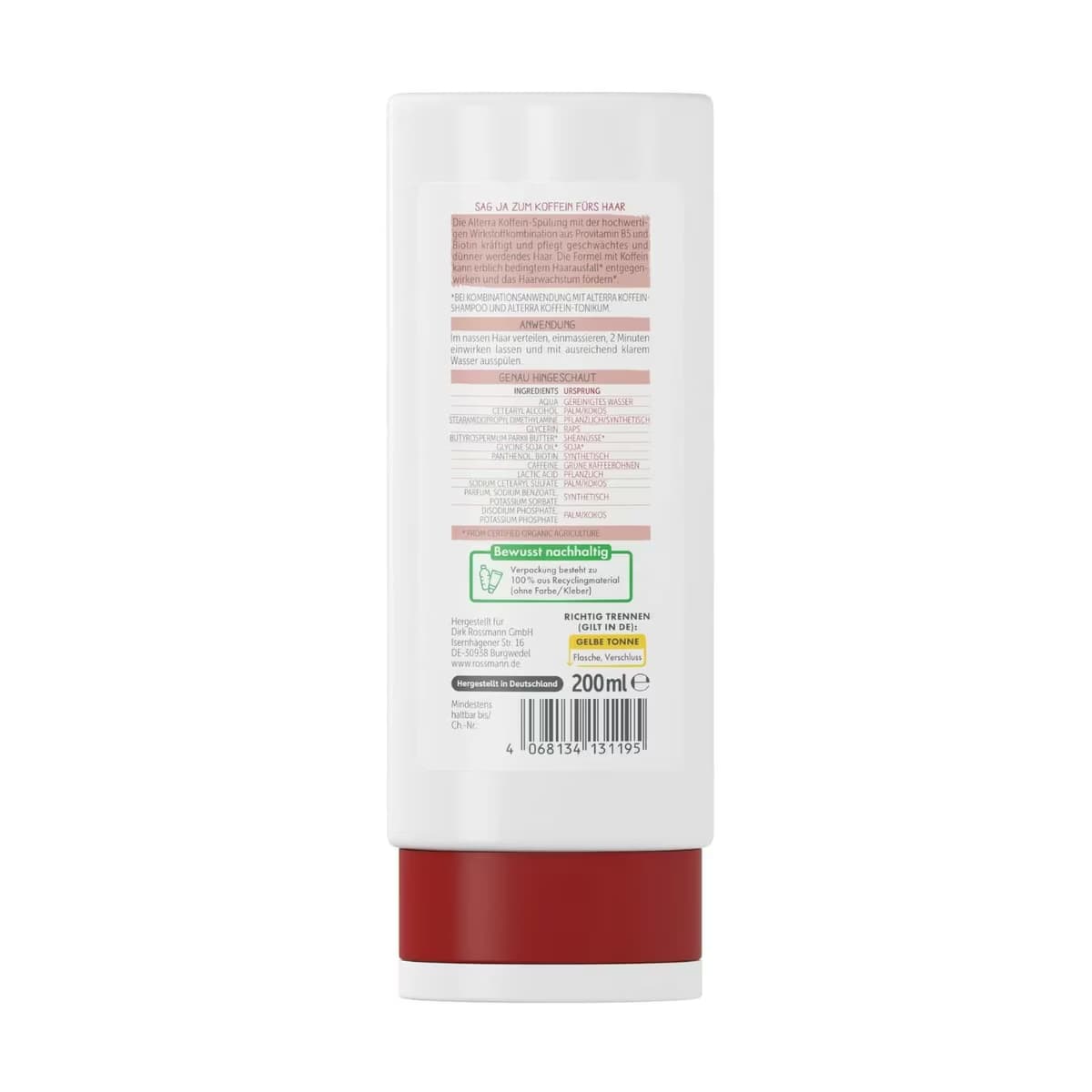 Alterra Saç Kremi Biotin&Kafein 200 ml 2