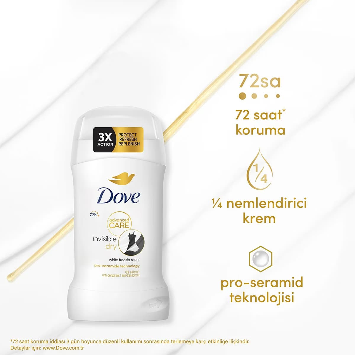Dove Deo Stick Invisible Dry 50 ml 3