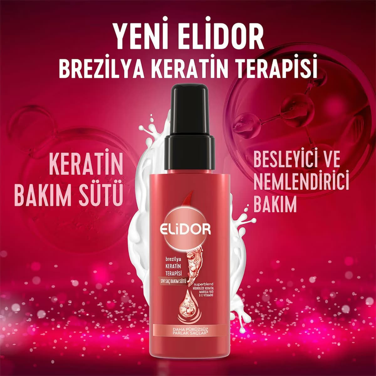 Elidor Sıvı Saç Bakım Sütü Keratin 90 ml 3