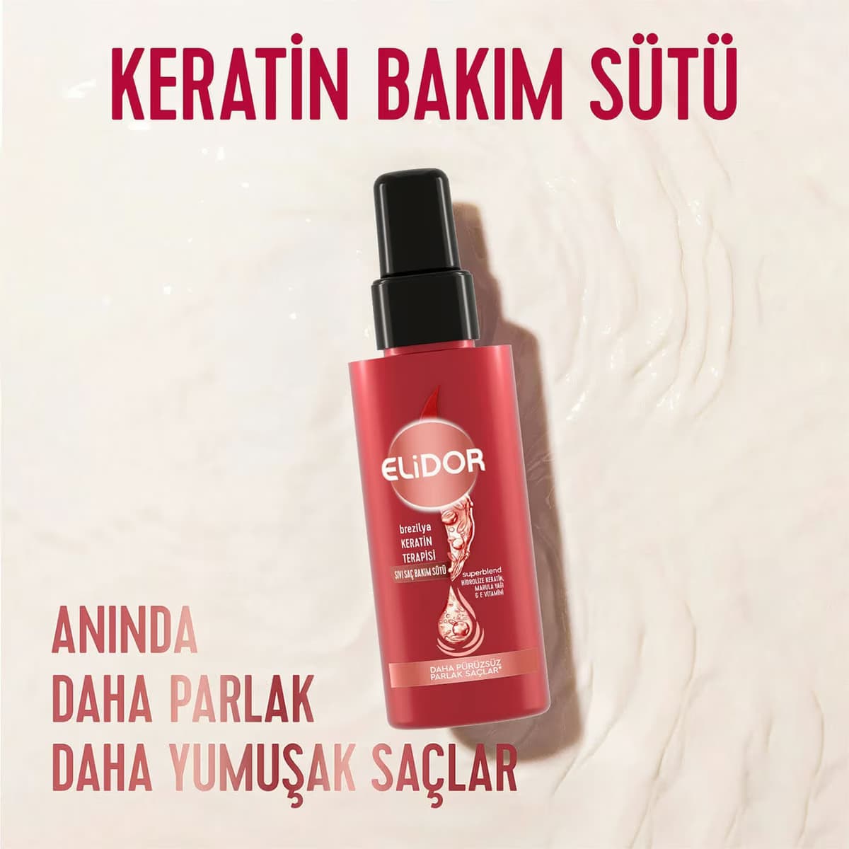 Elidor Sıvı Saç Bakım Sütü Keratin 90 ml 4