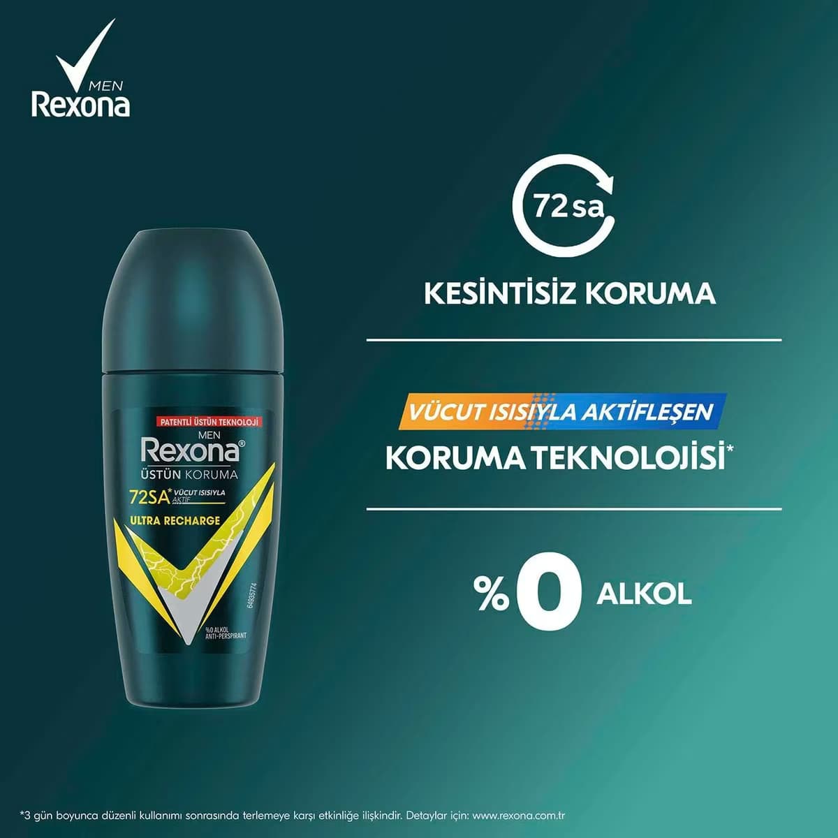 Rexona Men Deo Roll On Ultra Recharge 50 ml 5