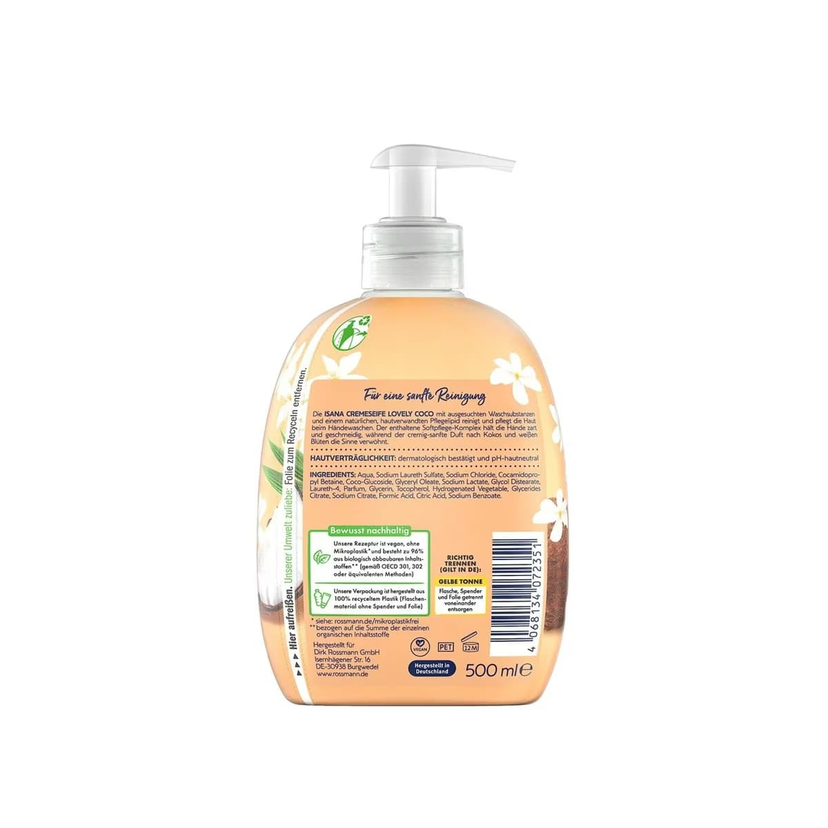 Isana Sıvı Sabun Lovely Coco 500 ml 2