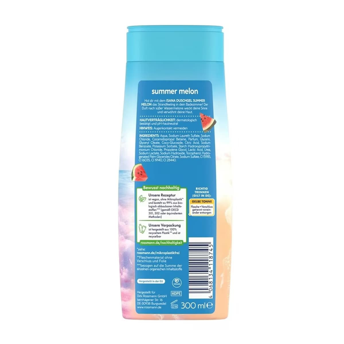 Isana Duş Jeli Summer Melon 300 ml 2