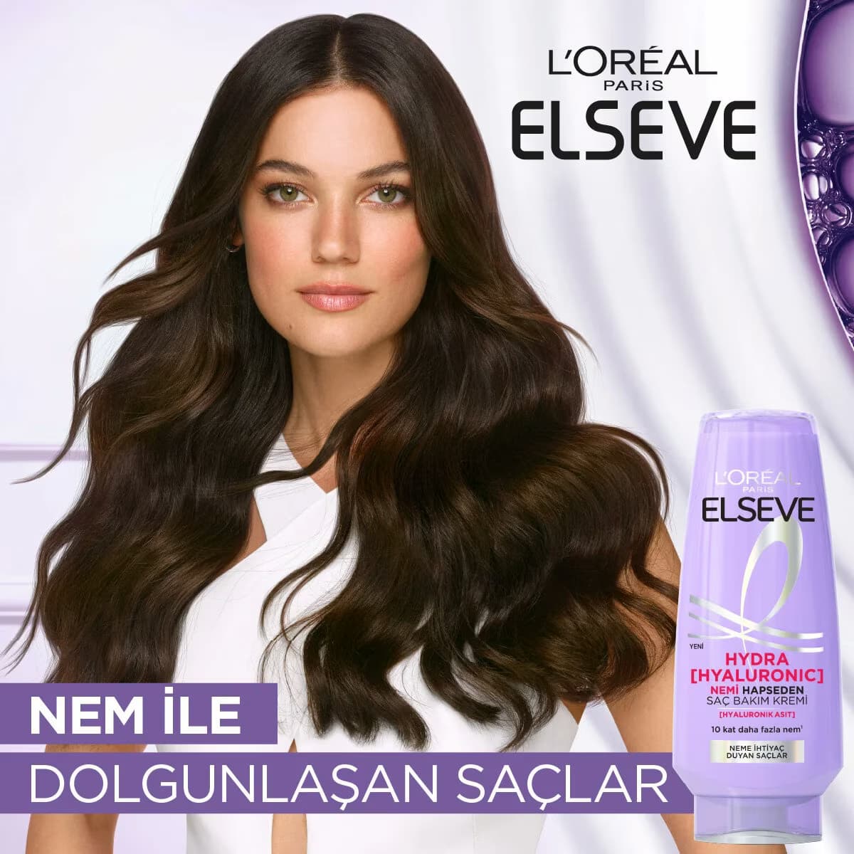 Elseve Saç Kremi Hydra Hyaluronic Nem 250 ml 3