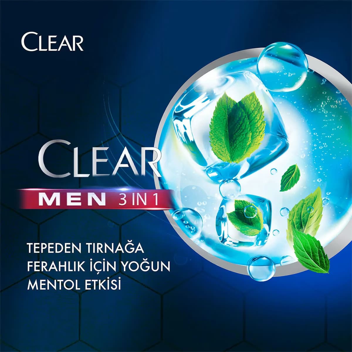 Clear Men Şampuan 3 in 1 Mentol 90 ml 4