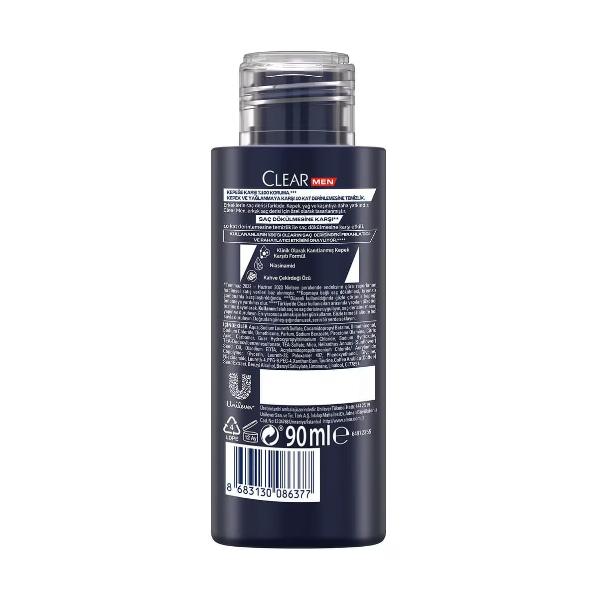Clear Men Şampuan Saç Dökülmesine Karşı 90 ml 3