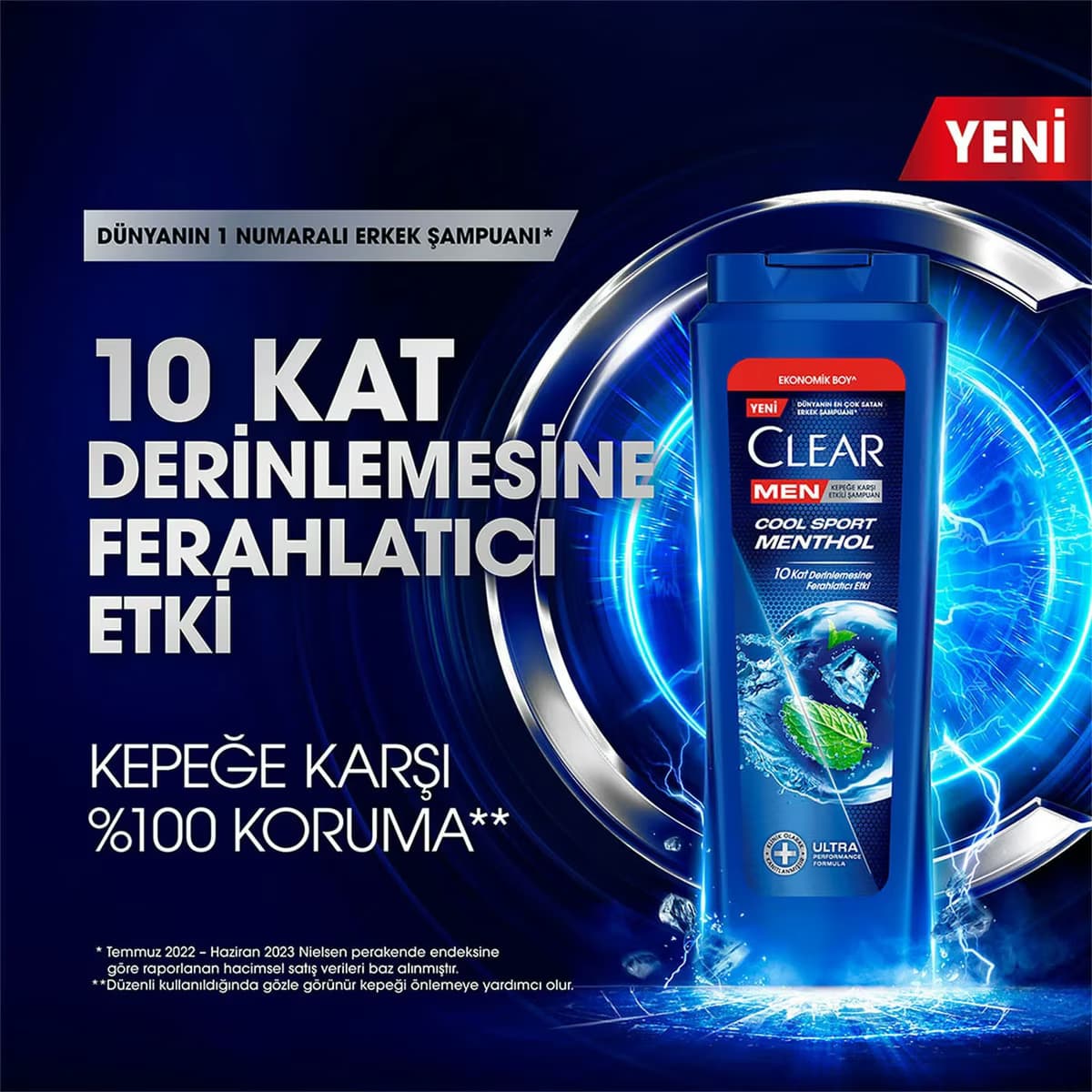 Clear Men Şampuan Cool Sport 600 ml 3