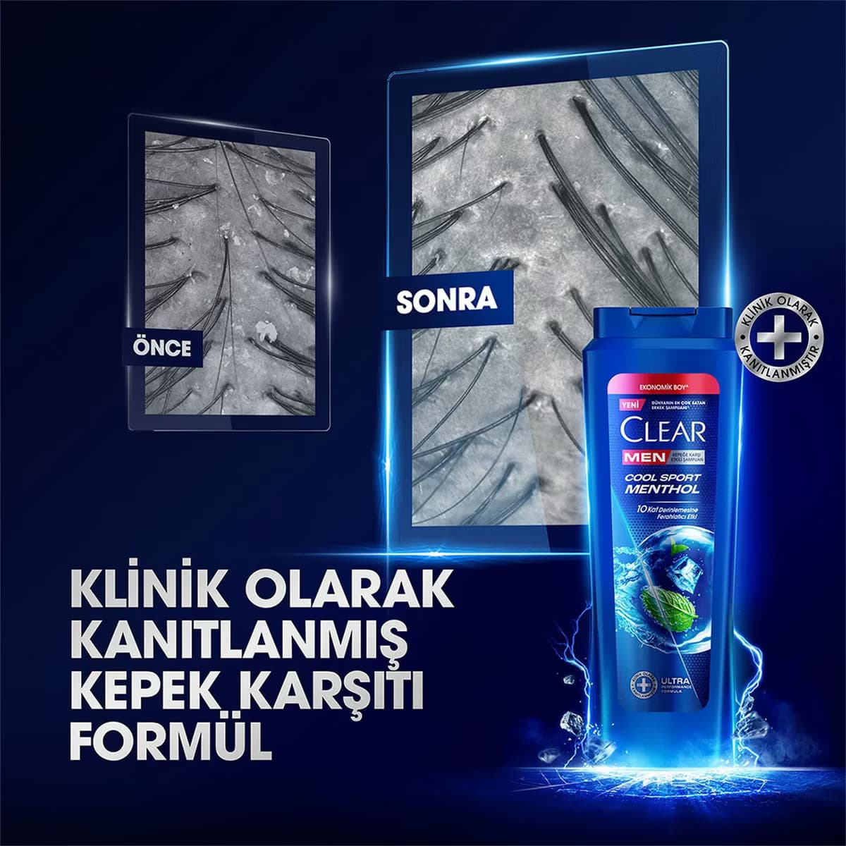 Clear Men Şampuan Cool Sport 600 ml 4