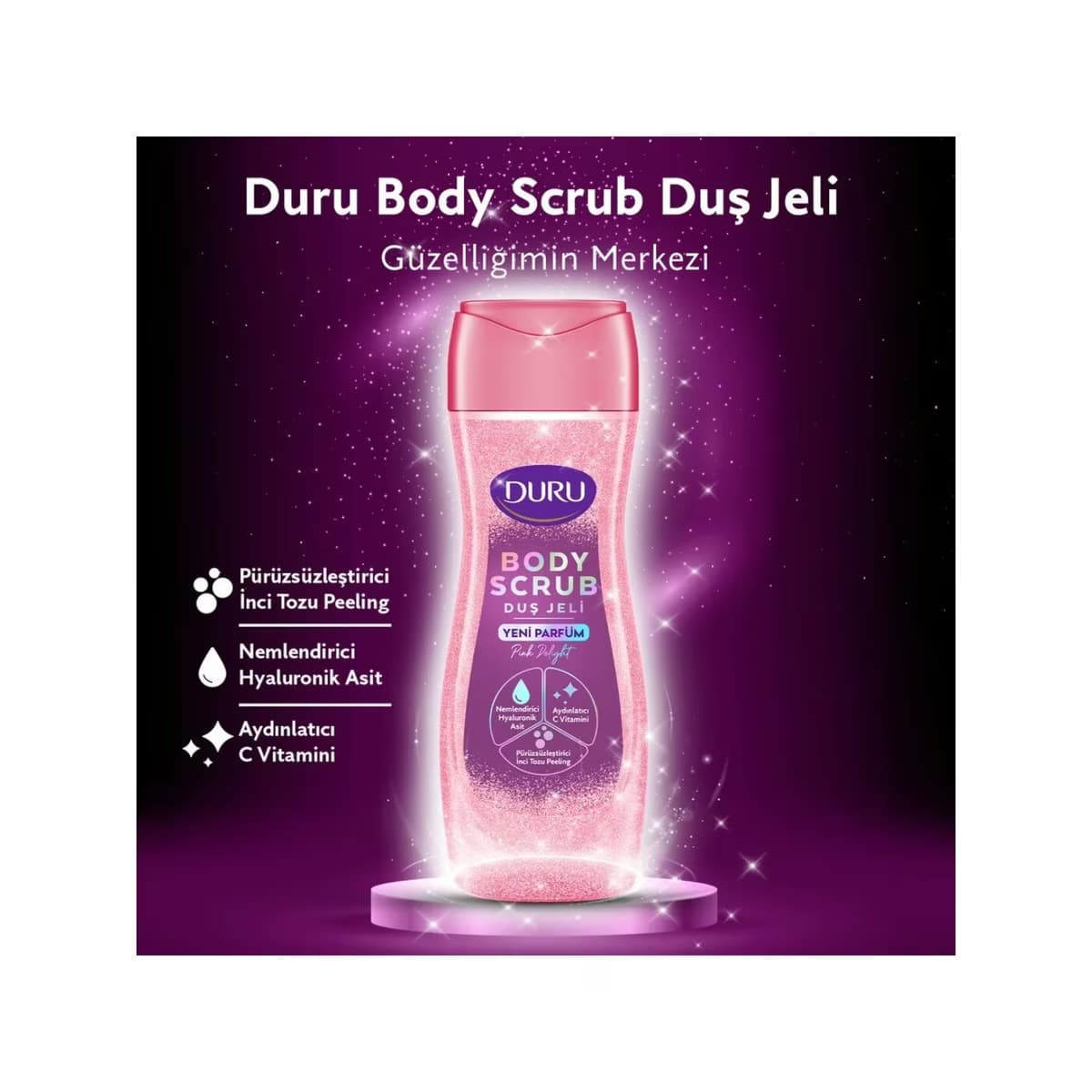 Duru Duş Jeli Body Scrub Pink Delight 450 ml 2