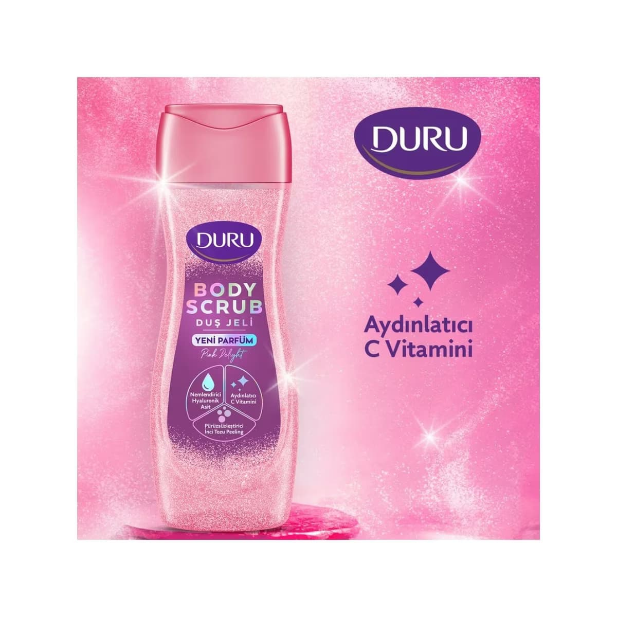 Duru Duş Jeli Body Scrub Pink Delight 450 ml 4