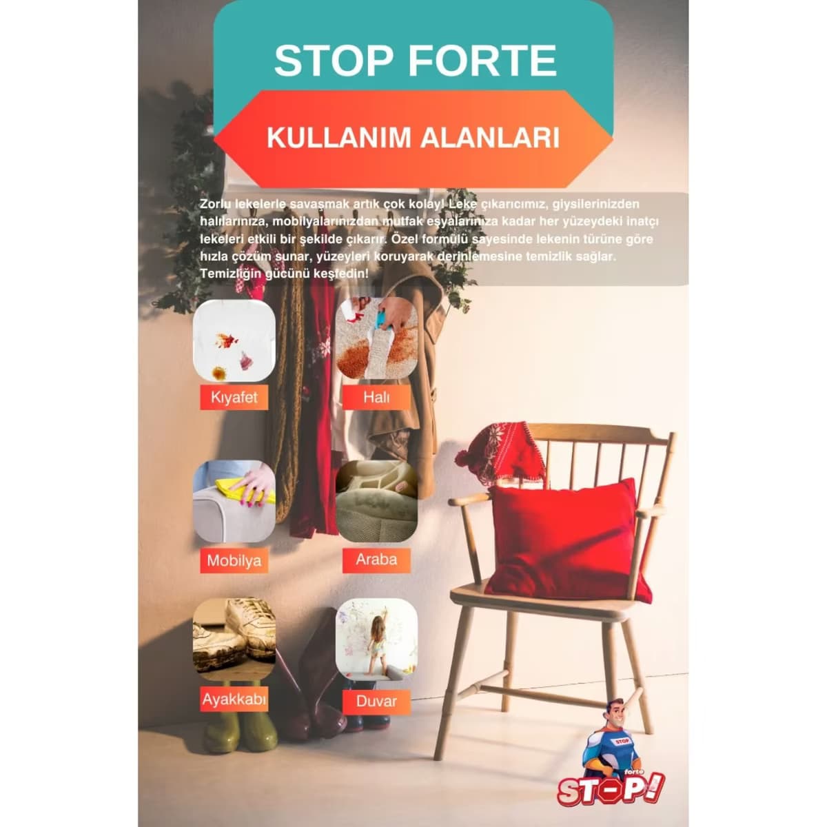 Stop Forte Leke Çıkarıcı 750 ml 5