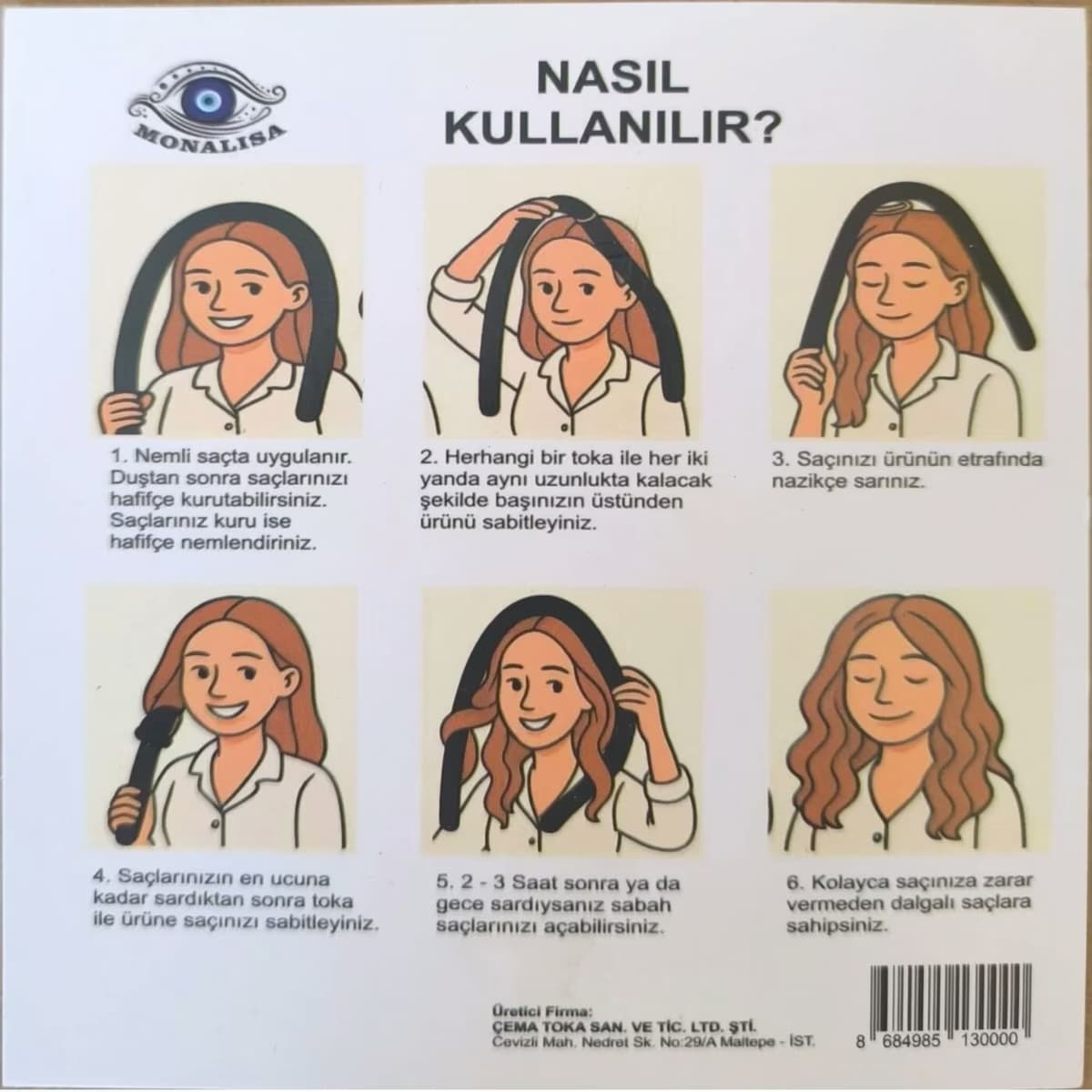 Monalisa Isısız Saç Şekillendirme Seti 4