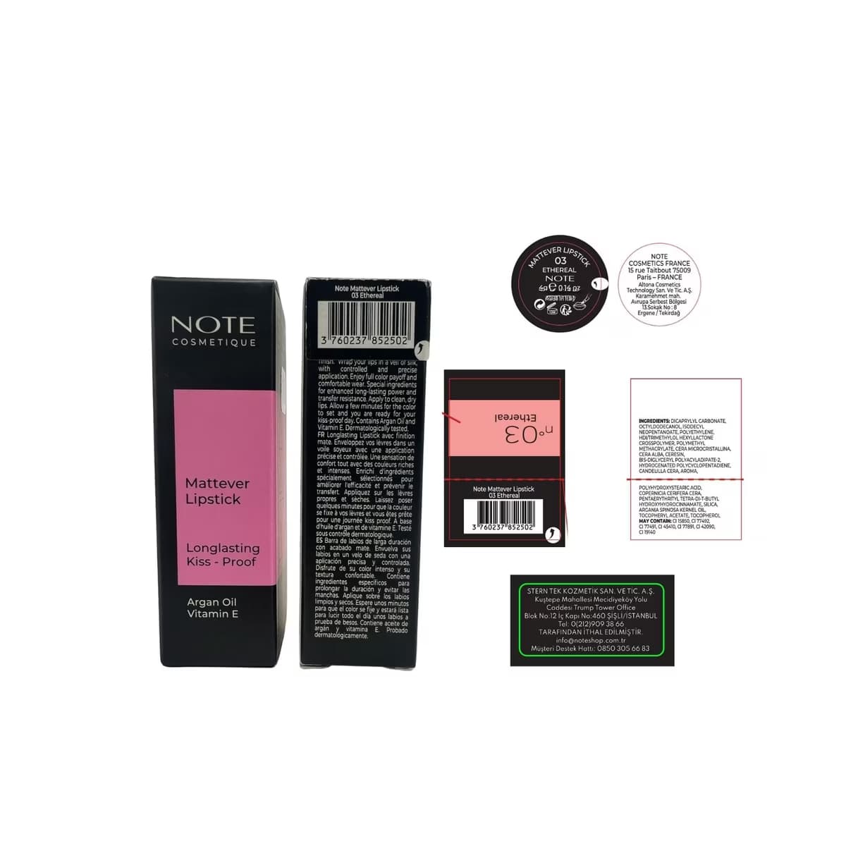 Note Mattever Lipstick 03 - Gratis 5