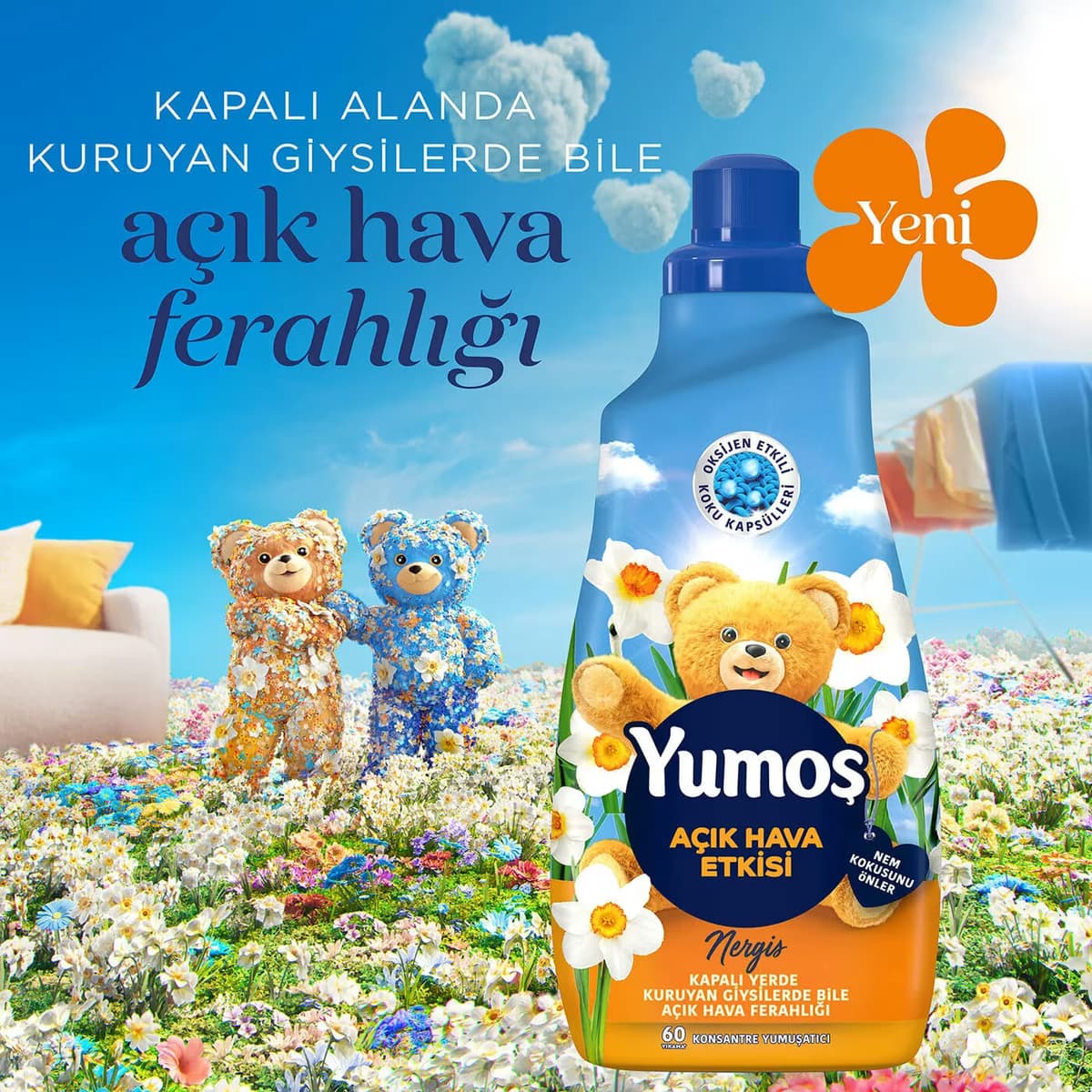 Yumoş Açık Hava Etkisi Nergis 1440 ml 3