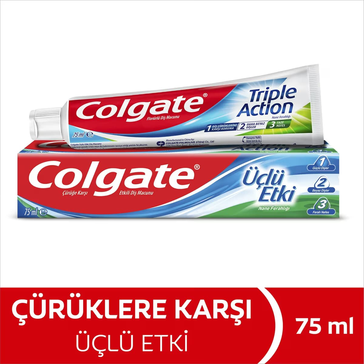 Colgate Diş Macunu Üçlü Etki 75 ml 2