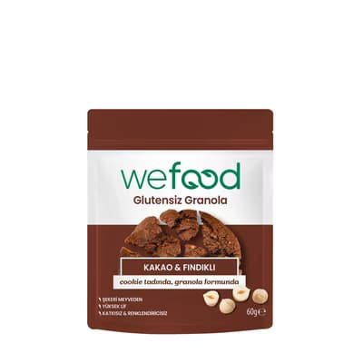 Wefood Glutensiz Granola Kakao & Fındık 60 g