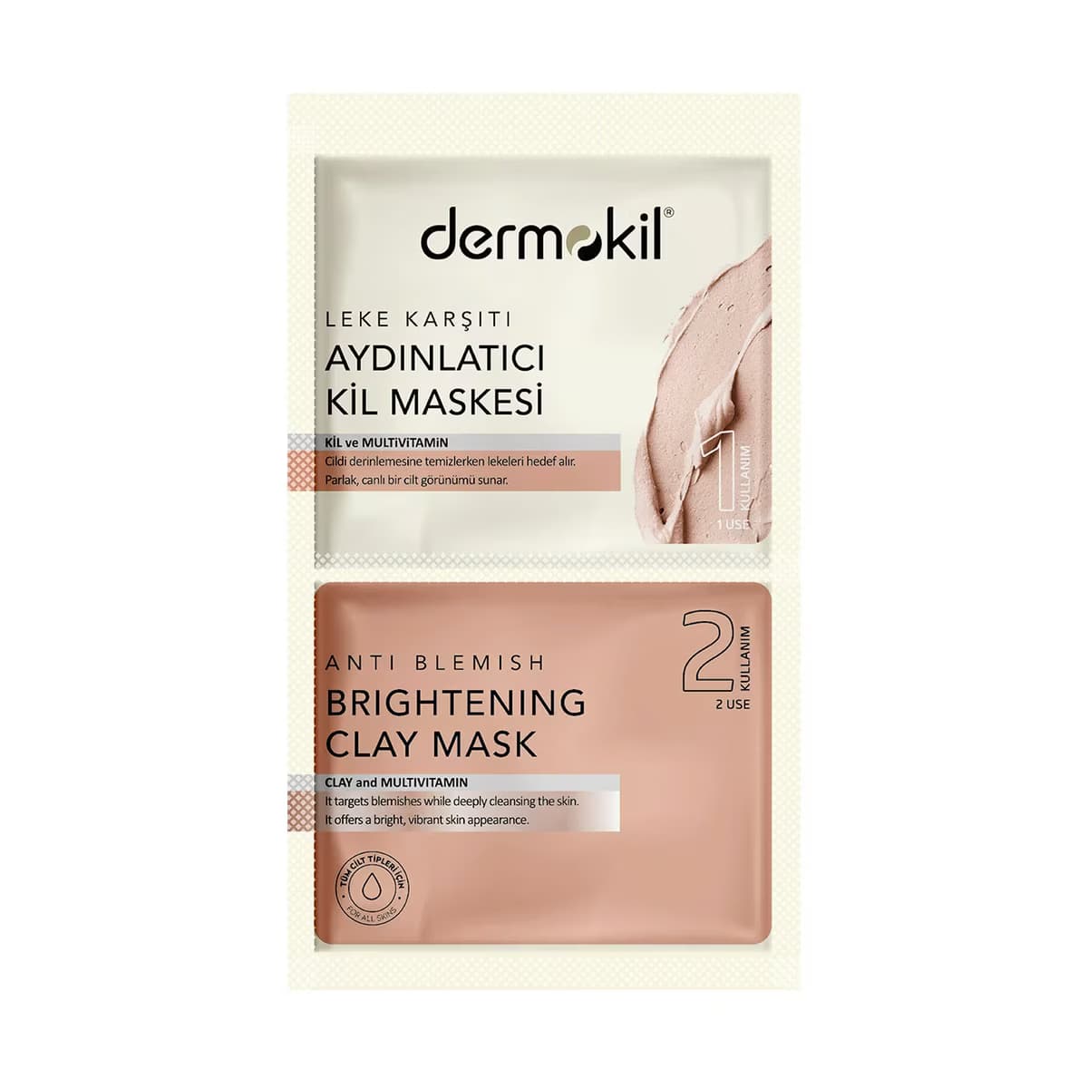 Dermokil Aydınlatıcı Maske Leke Karşıtı 2x7,5 ml