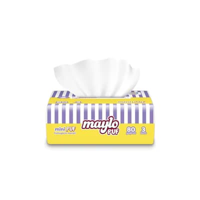 Maylo Mini Puf Mendil 80'li