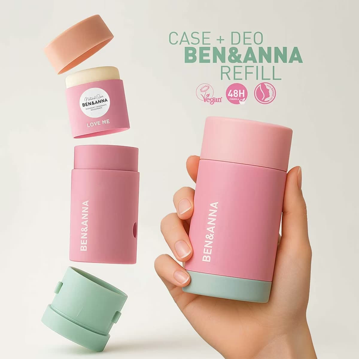Ben & Anna Stick Deodorant Refill + Kutu 40 g 2