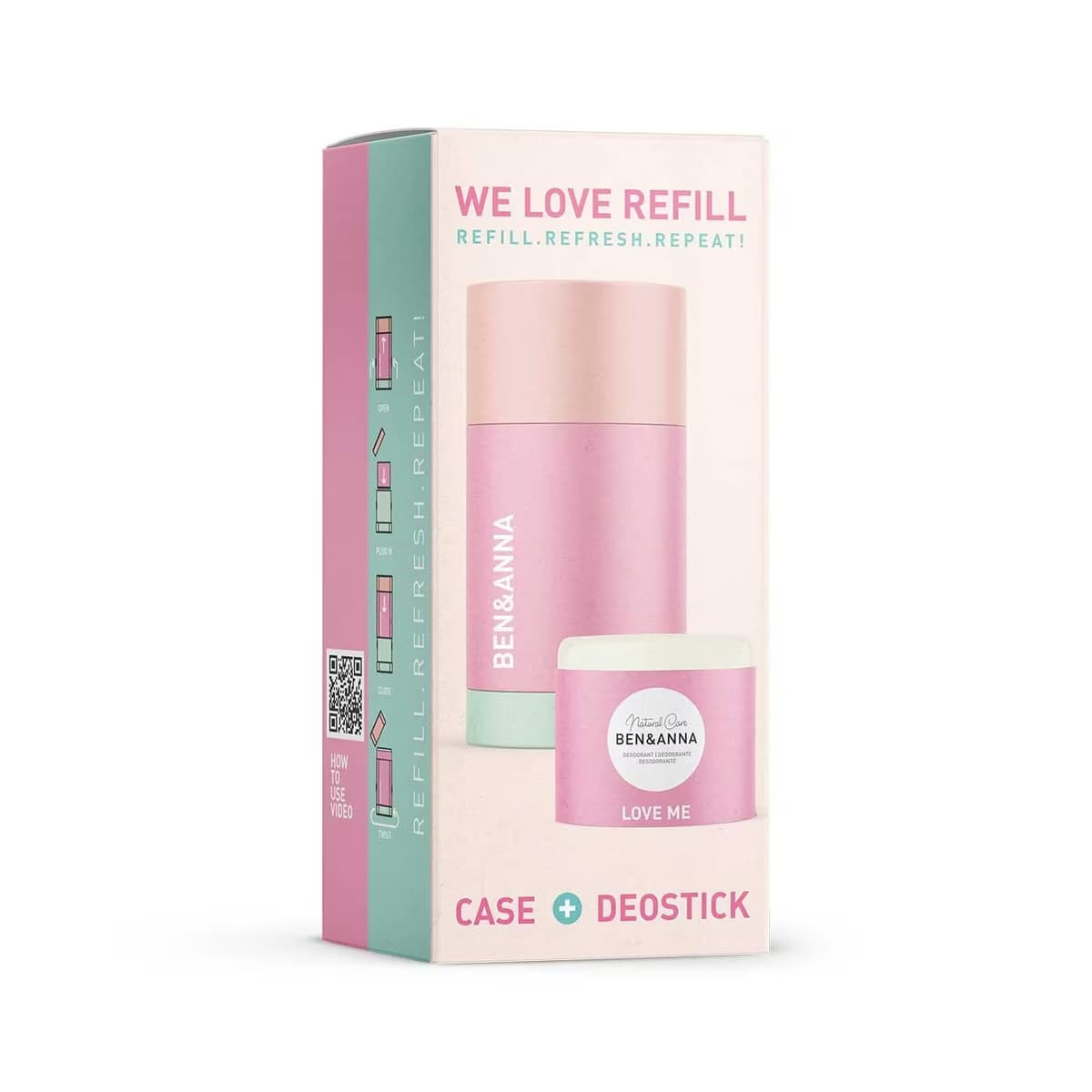 Ben & Anna Stick Deodorant Refill + Kutu 40 g