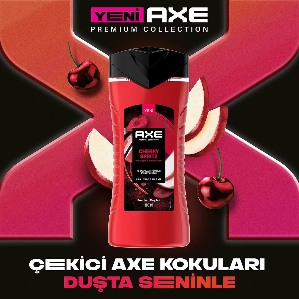 Axe Duş Jeli Cherry Spritz 300 ml 3