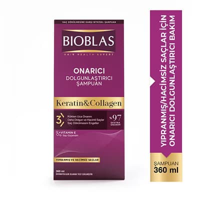 Bioblas Kolajen + Keratin Şampuan 360 ml - Gratis