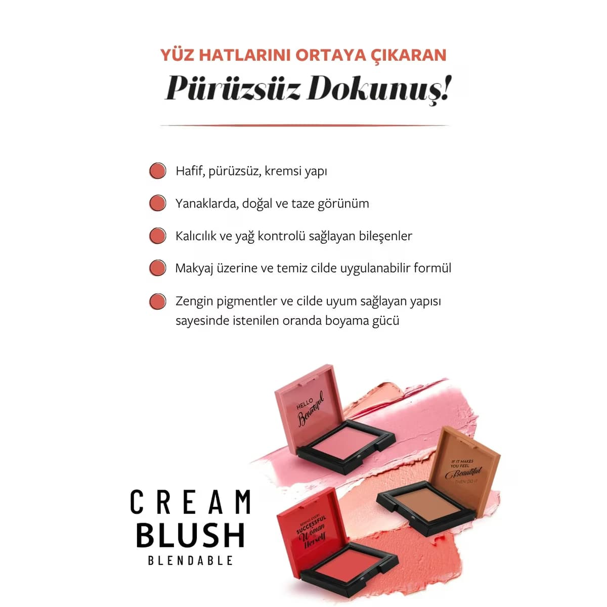 Pastel Allık Profashion Cream Blush 53 4