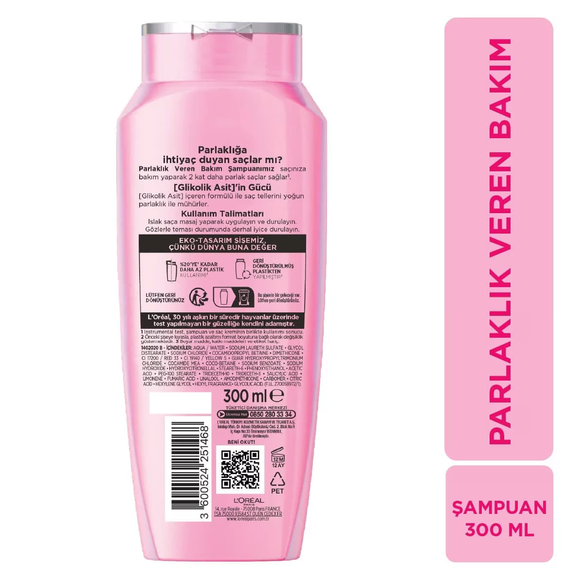 Elseve Şampuan Glycolic Gloss Core 300 ml 3