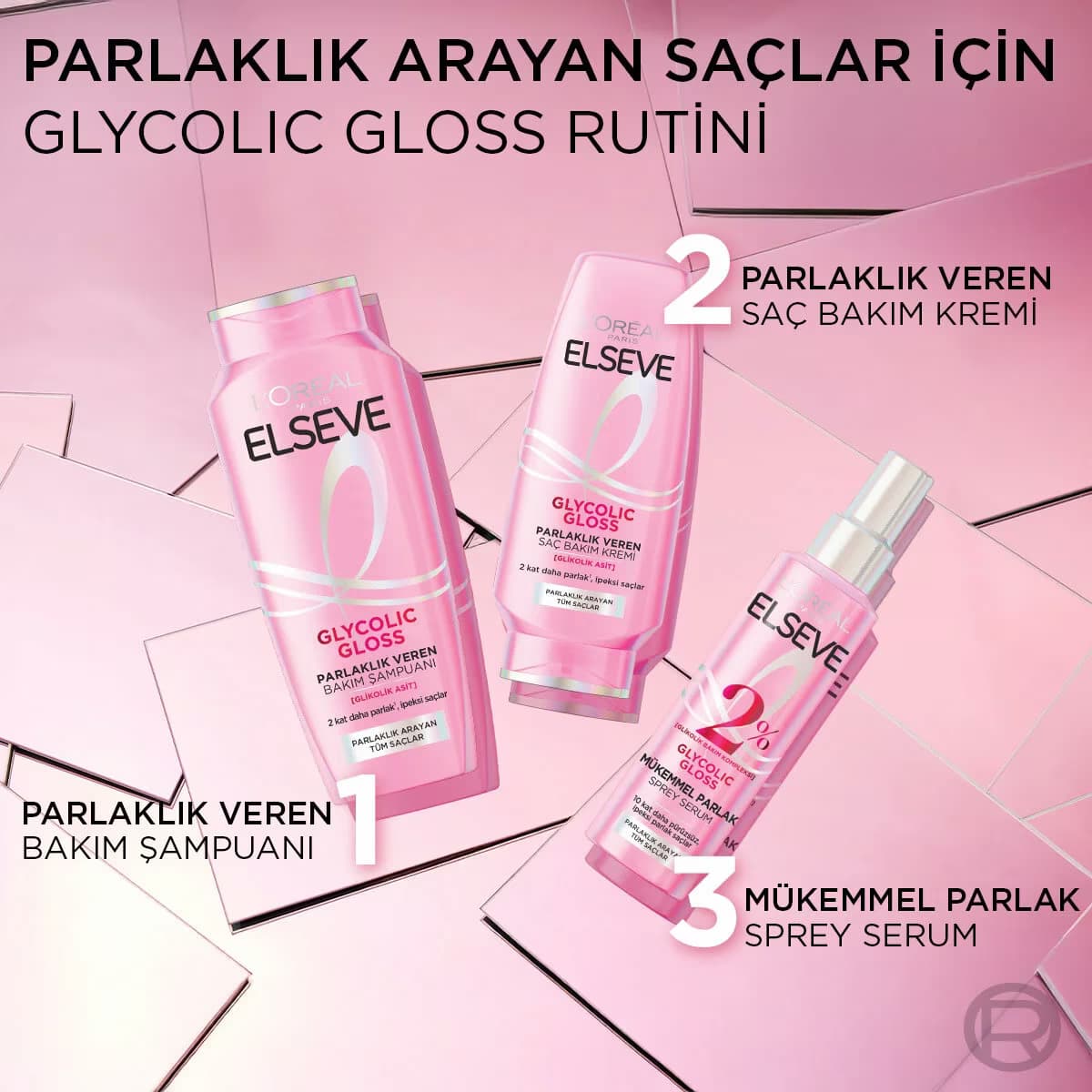 Elseve Şampuan Glycolic Gloss Core 300 ml 5